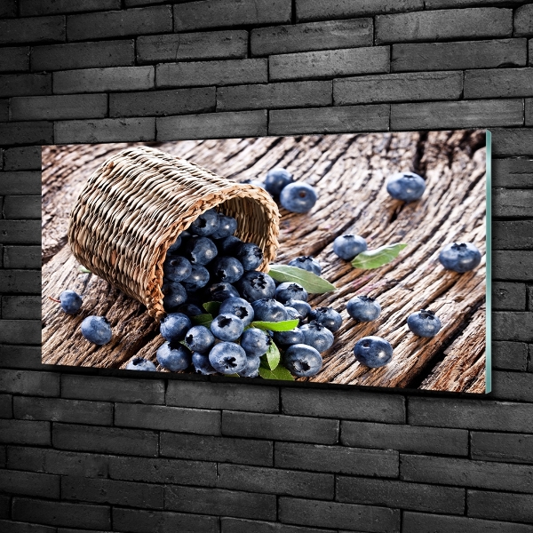 Schilderij op glas Bessen in een mand