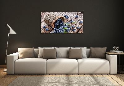 Schilderij op glas Bessen in een mand