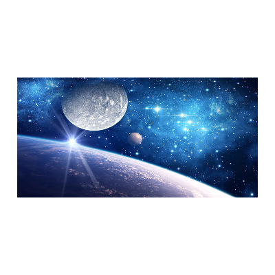 Foto schilderij op glas Maan