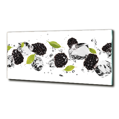 Foto schilderij op glas Kersen en water