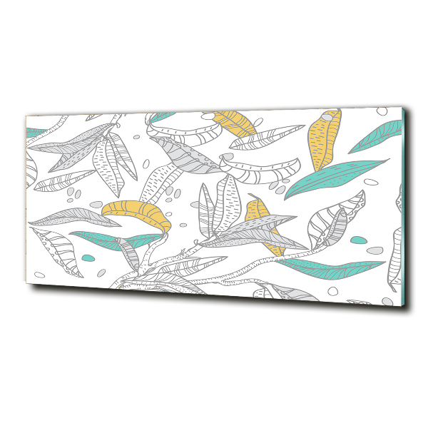 Foto schilderij op glas Kleurrijke bladeren