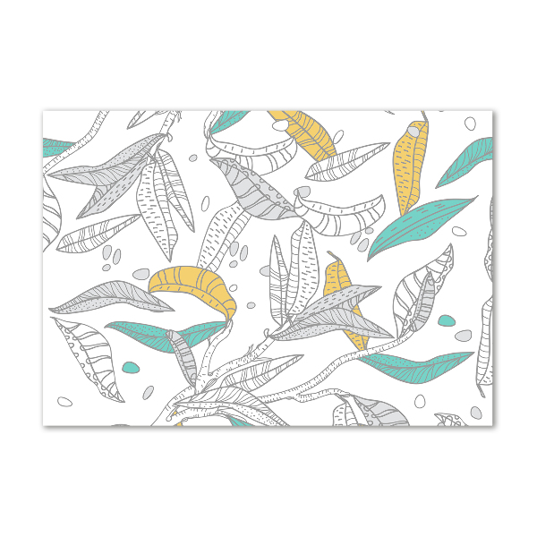 Foto schilderij op glas Kleurrijke bladeren