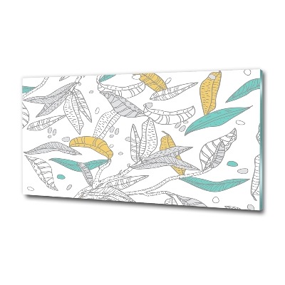 Foto schilderij op glas Kleurrijke bladeren