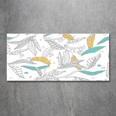 Foto schilderij op glas Kleurrijke bladeren