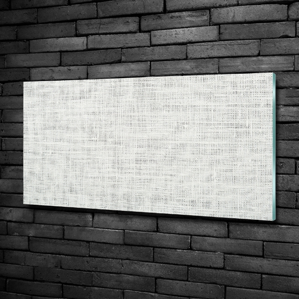 Glazen schilderij Wit linnen canvas