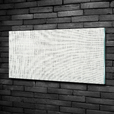 Glazen schilderij Wit linnen canvas