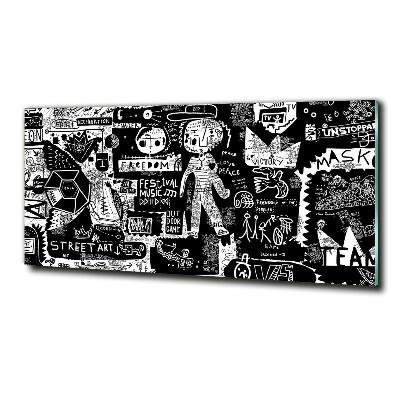 Glazen schilderij Graffiti