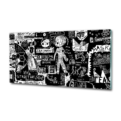Glazen schilderij Graffiti