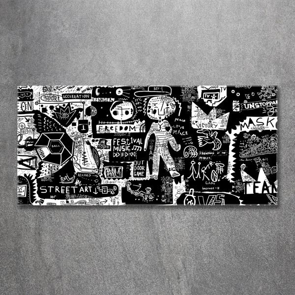 Glazen schilderij Graffiti