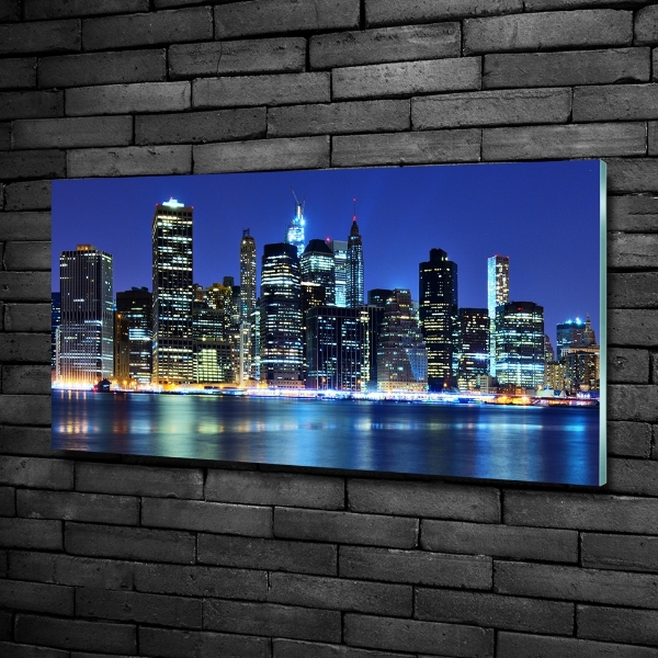 Schilderij glas Manhattan, New York