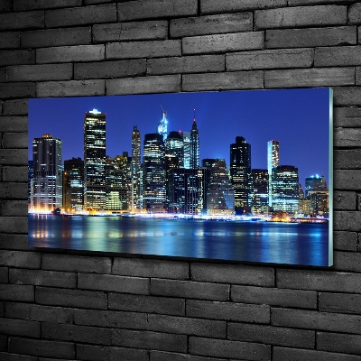 Schilderij glas Manhattan, New York