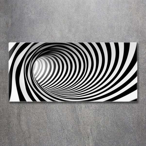 Schilderij glas 3D-tunnel