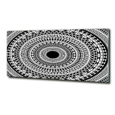 Schilderij op glas Cirkelvormige ornamenten