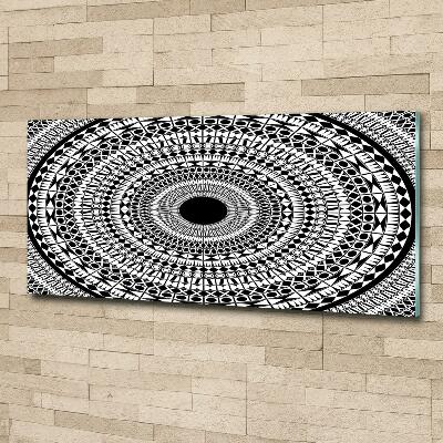 Schilderij op glas Cirkelvormige ornamenten