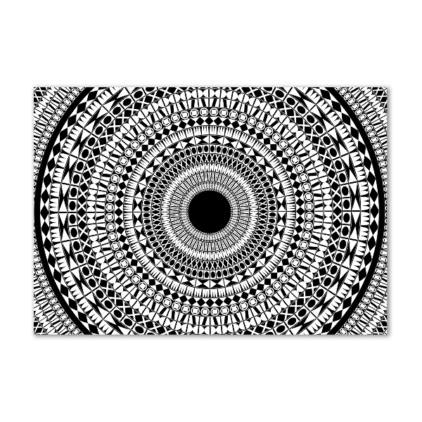 Schilderij op glas Cirkelvormige ornamenten