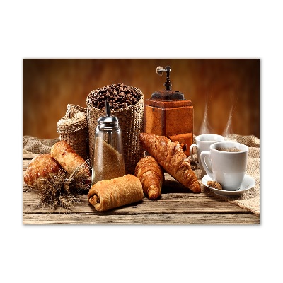 Foto schilderij op glas Ontbijt