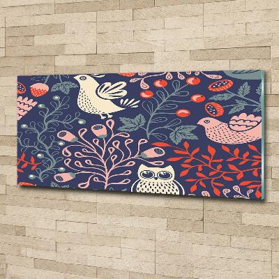 Schilderij op glas Kippenuil planten