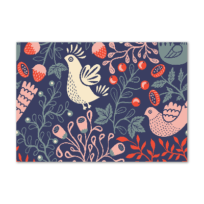 Schilderij op glas Kippenuil planten