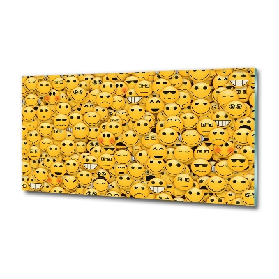 Foto schilderij op glas Emoticons