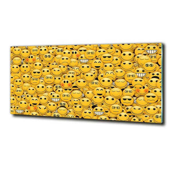 Foto schilderij op glas Emoticons