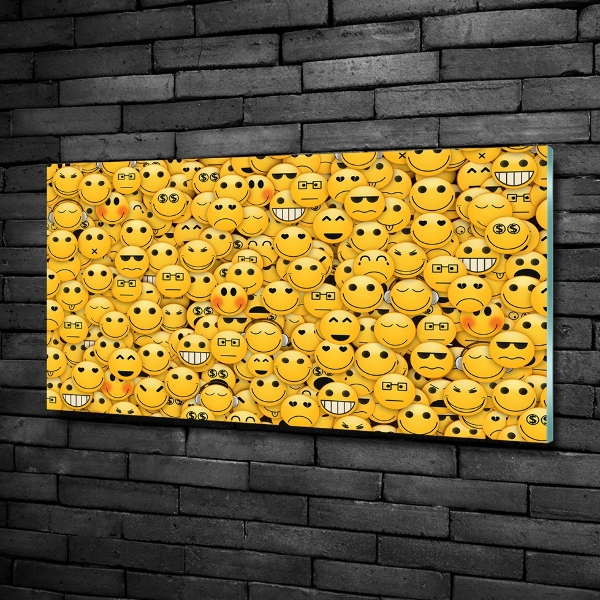 Foto schilderij op glas Emoticons