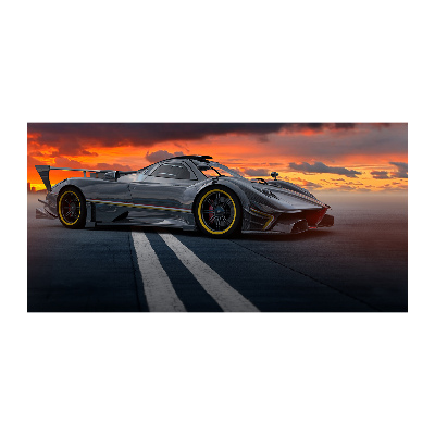 Schilderij glas Racer