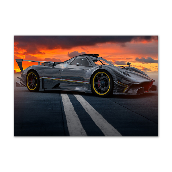 Schilderij glas Racer