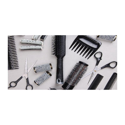 Glazen schilderij Kappersgereedschap