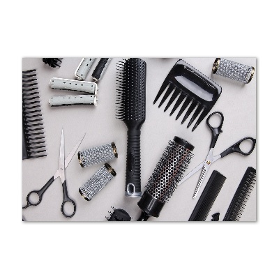 Glazen schilderij Kappersgereedschap