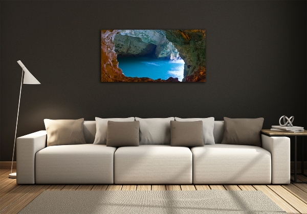 Schilderij glas Zeegrot