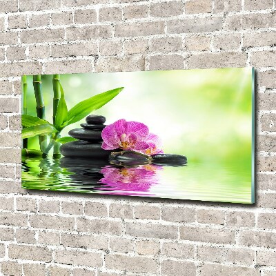 Schilderij op glas Orchidee