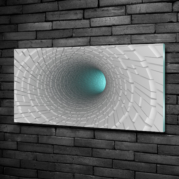 Schilderij op glas 3D-tunnel