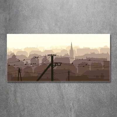 Foto schilderij op glas Stadsgrens