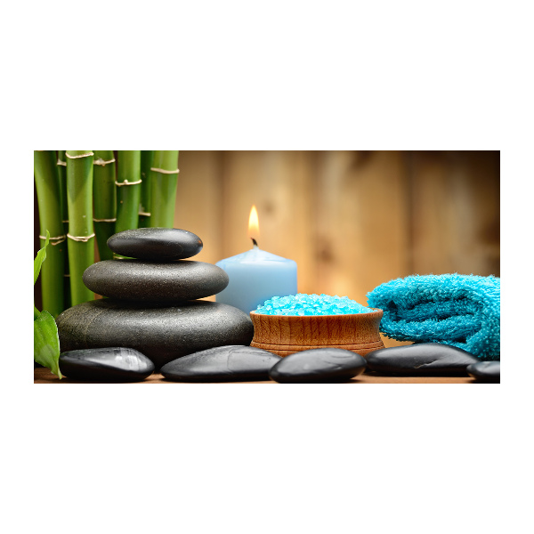 Schilderij glas Bamboe