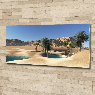 Foto schilderij op glas Oase