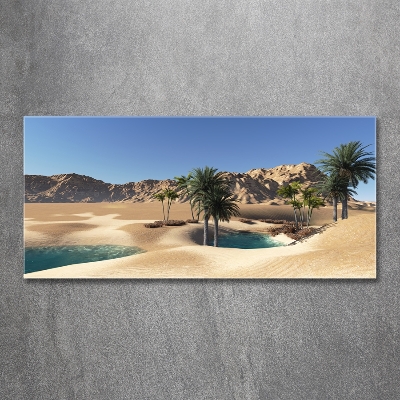 Foto schilderij op glas Oase