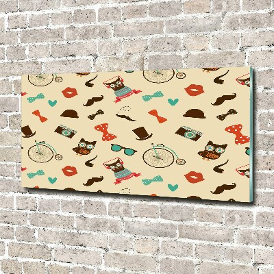 Schilderij op glas Hipsteruilen