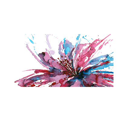 Schilderij op glas Abstracte bloem