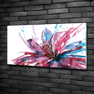 Schilderij op glas Abstracte bloem