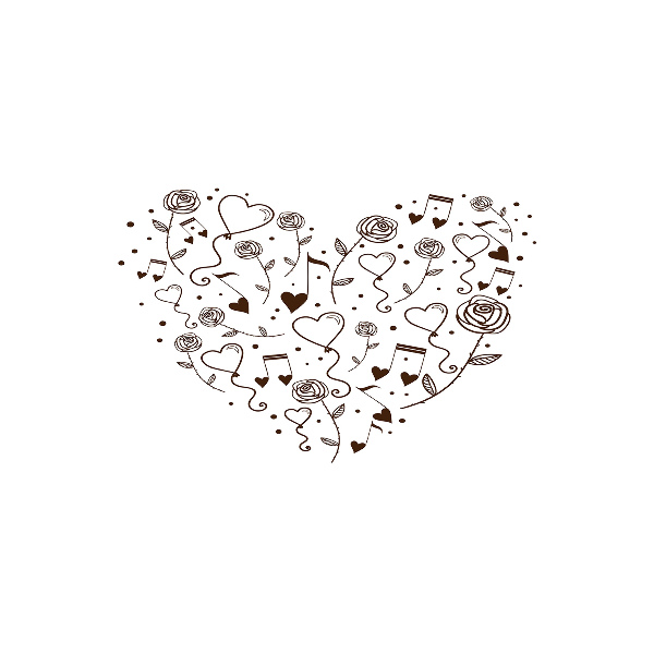 Schilderij op glas Hart