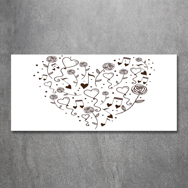 Schilderij op glas Hart