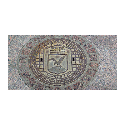 Glazen schilderij Sopot-put