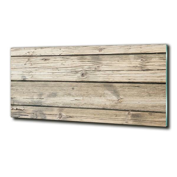 Schilderij op glas Houten achtergrond