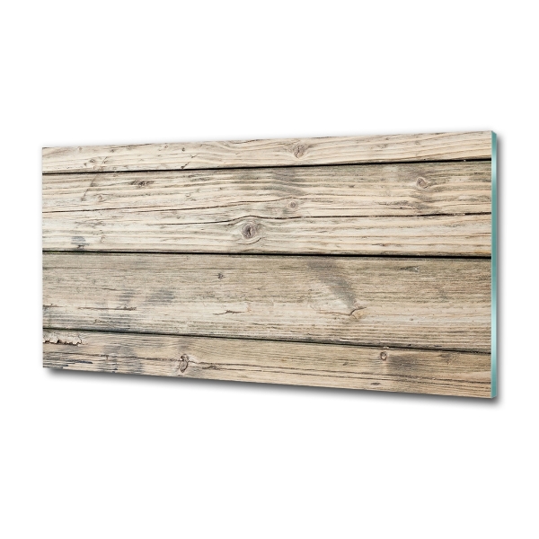 Schilderij op glas Houten achtergrond