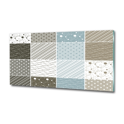 Foto schilderij op glas Geometrische patronen