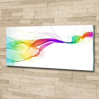 Schilderij glas Kleurrijke abstractie