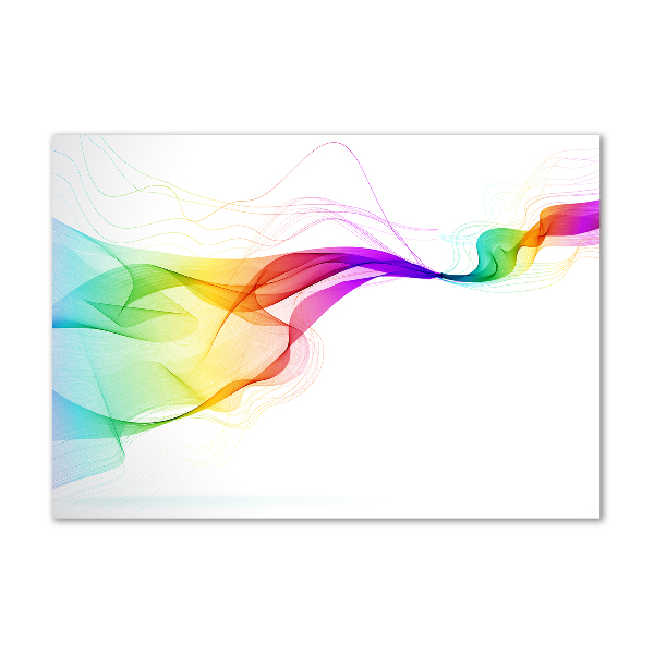 Schilderij glas Kleurrijke abstractie