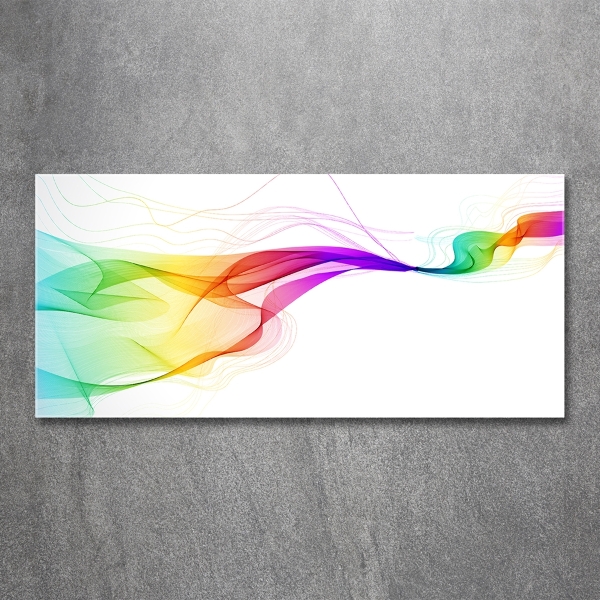 Schilderij glas Kleurrijke abstractie