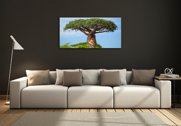 Foto schilderij op glas Baobab
