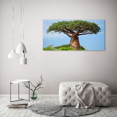 Foto schilderij op glas Baobab